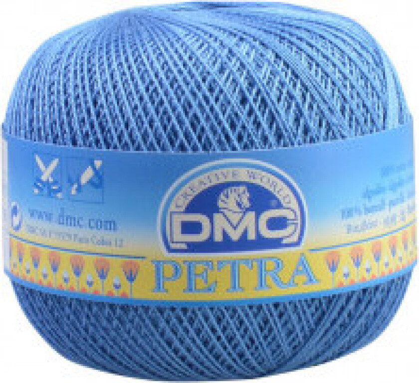 Petra nr. 8 Heklegarn Unicolour 5798 Denim Blue