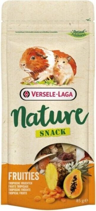 Nature Snack Fruities - Tørket frukt til gnagere og kaniner, pakk. 85g universal