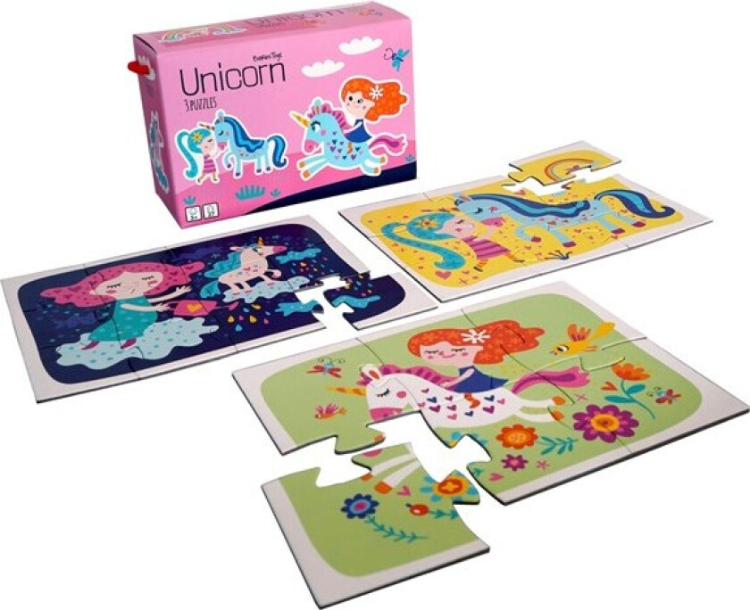 Little Bright Ones - 3 Puzzles - Unicorn
