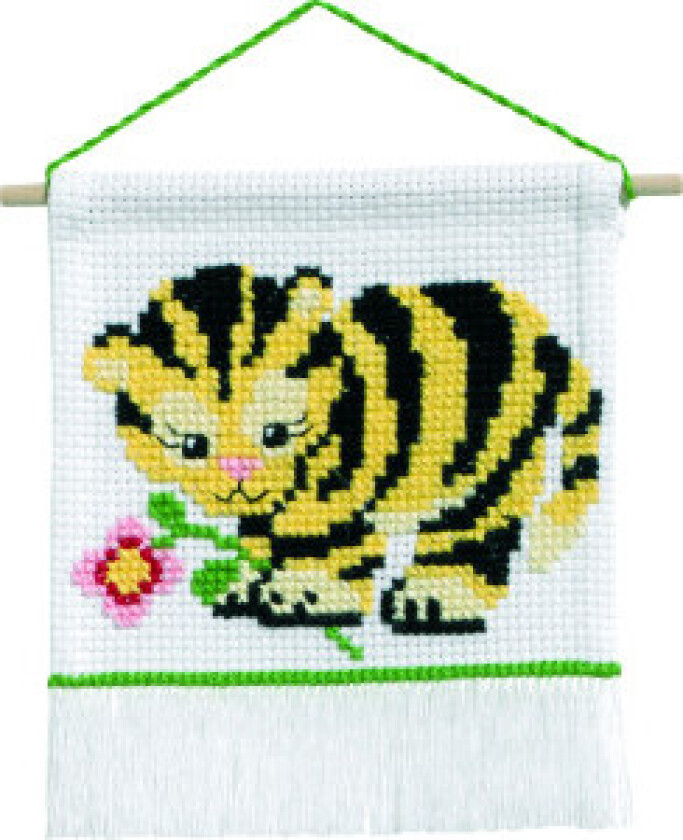 Broderisett My First Kit Tiger 16x18cm