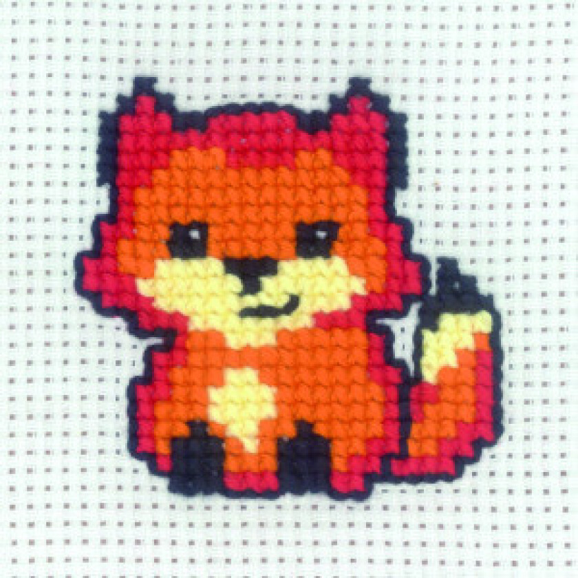 Broderisett Fox 8x8cm