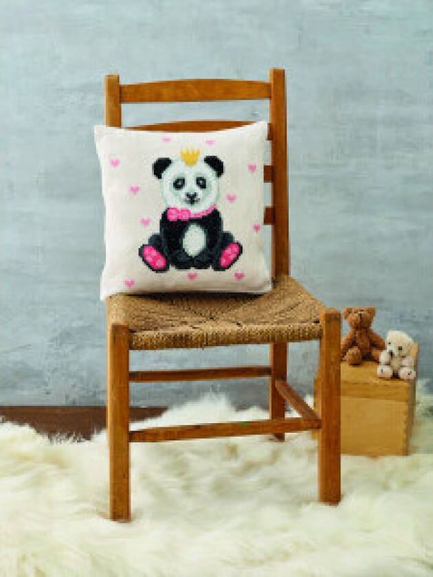 Broderisett Panda 30x30cm