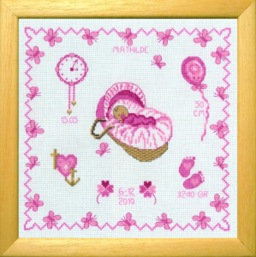 Broderisett Mathilde 22x22cm