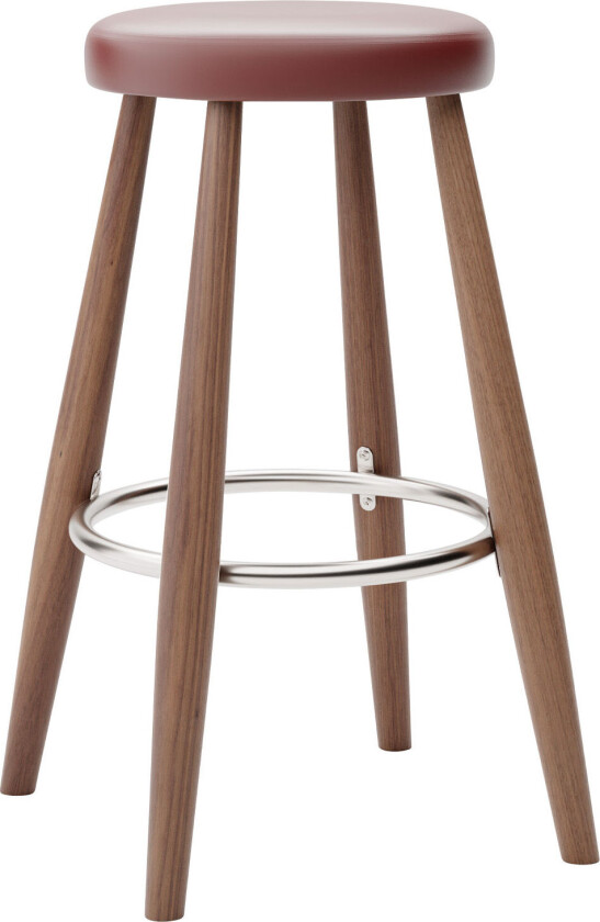 Ch58 Low Stool, Oljad Valnöt, Lädergrupp B Thor - 332