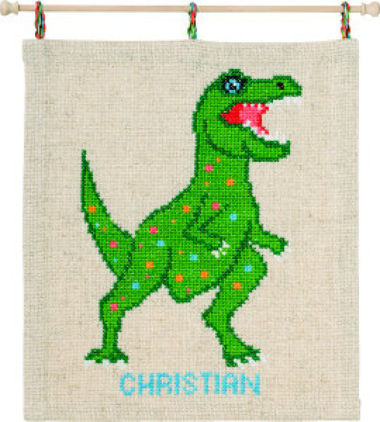 Broderisett Dino 30x34cm