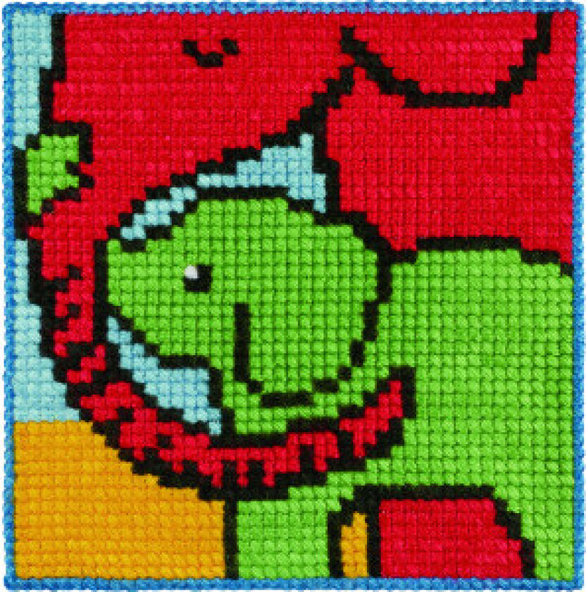 Broderisett for barn Elefant 25x25 cm