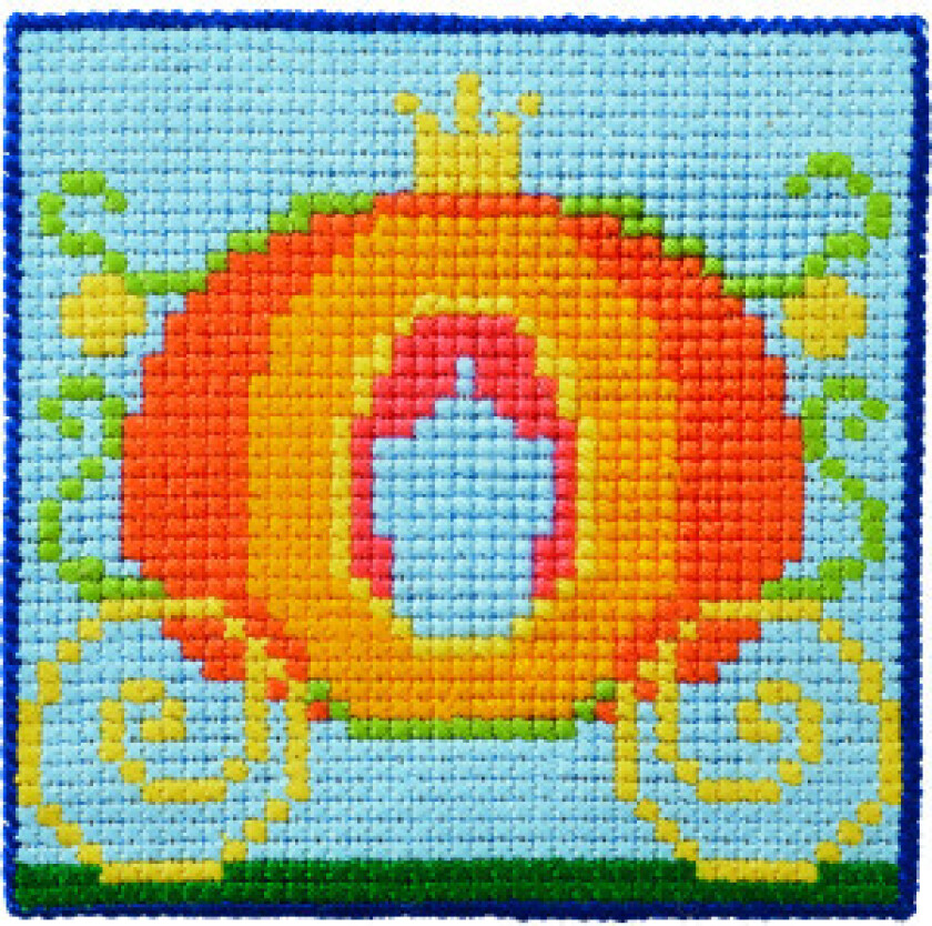 broderisett Barnestråstråstråkrus 25x25cm