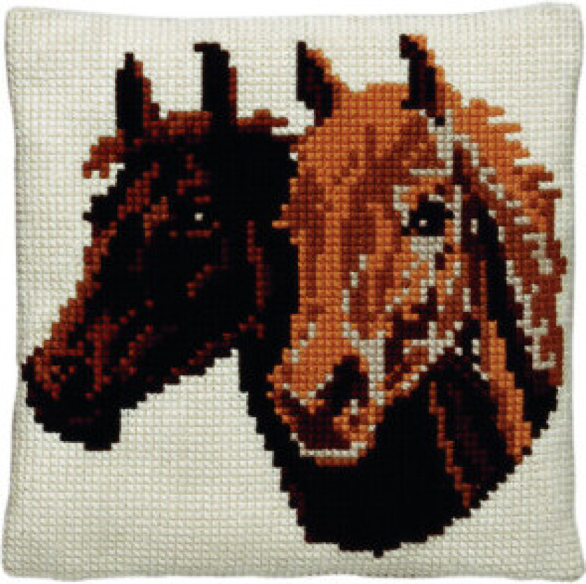 Broderisett Stramaj m/garnhester 40x40cm