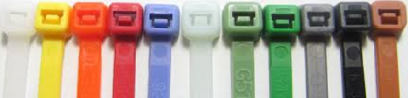 100 stk Buntebånd 4,8 x 200 mm, gul (100)