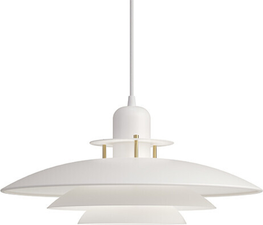 - Primus I Pendel Ø43 Matt White/Brass