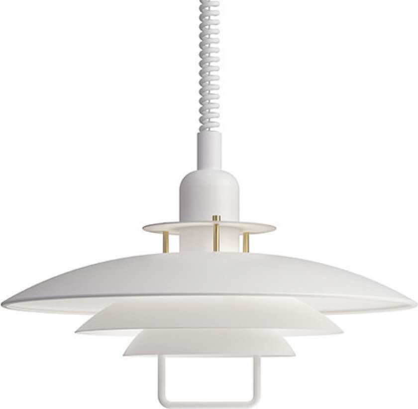 - Primus II Pendel Ø43 Matt White/Brass