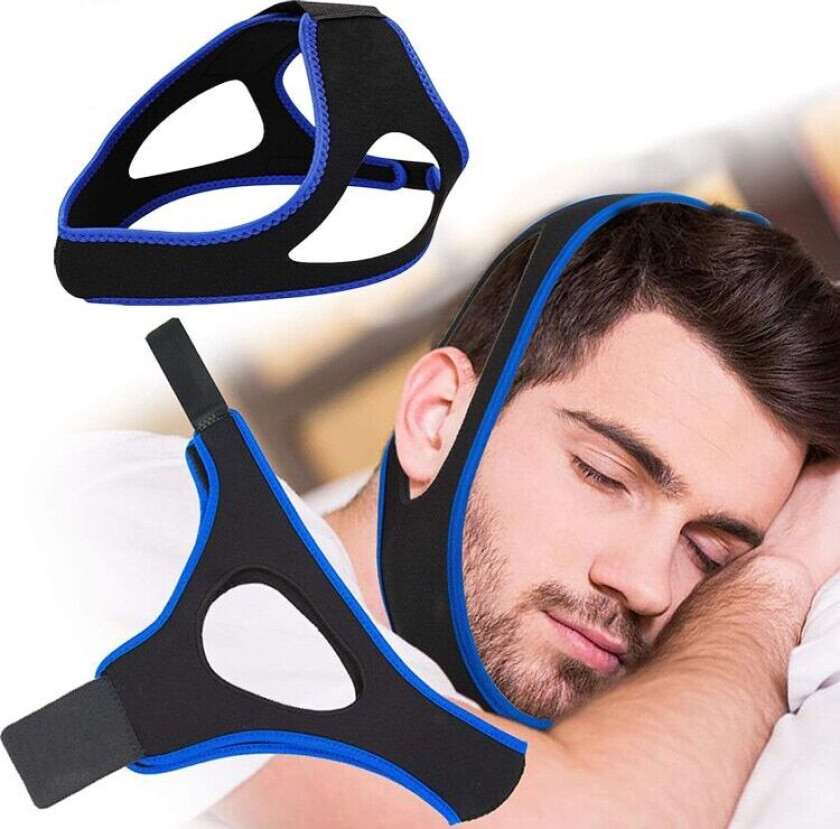 Anti Snorking Chin Pustende og justerbar hakestropp