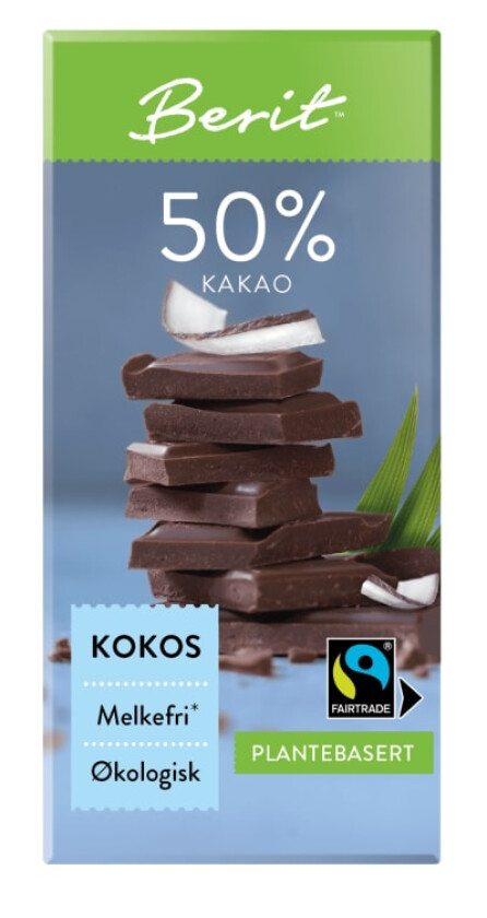 Sjokolade 50% Kakao&Kokos 80g