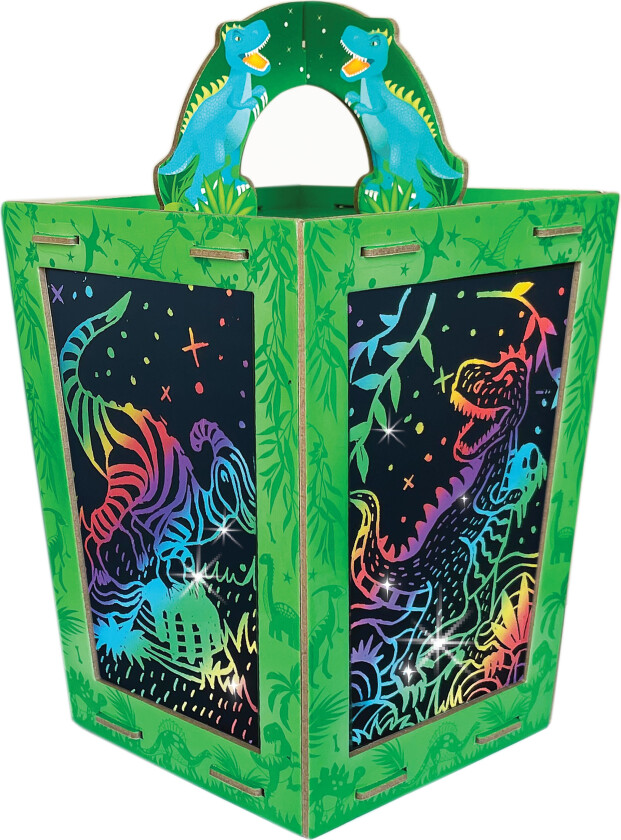 - Scratch Art Lantern - Totally Twilight Dinosaur - (BC-1936)