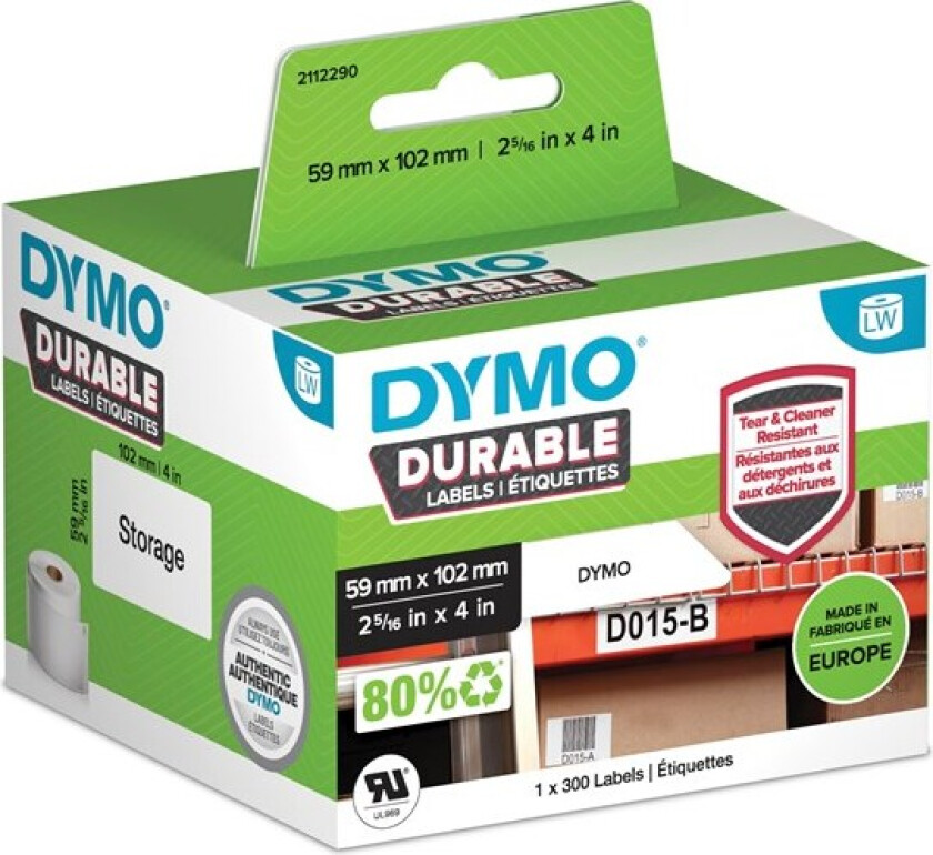 Bilde av Dymo Labels Durable Shipping 59x102mm 300pcs