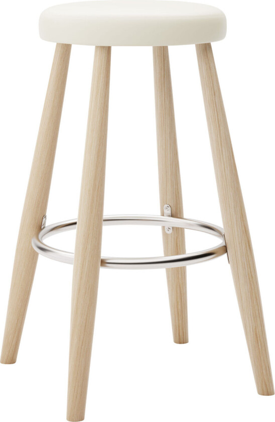 Ch58 Low Stool, Vitoljad Ek, Lädergrupp B Thor - 300