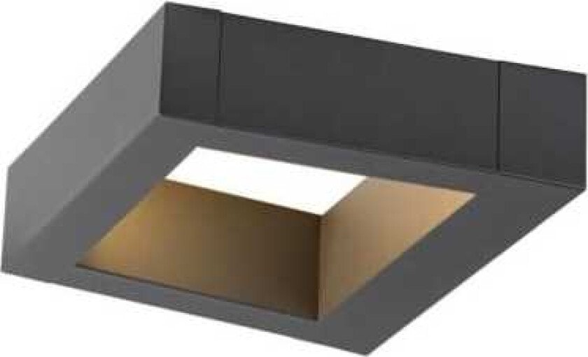 Bookat, Vegglys, Antrasitt, Aluminium, IP65, Fasade, I