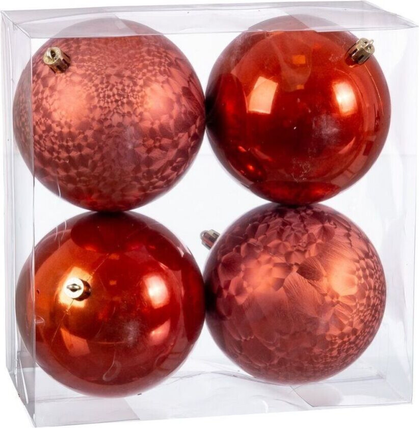 Juletrekuler Kobberplast 10 x 10 x 10 cm (antall 4)