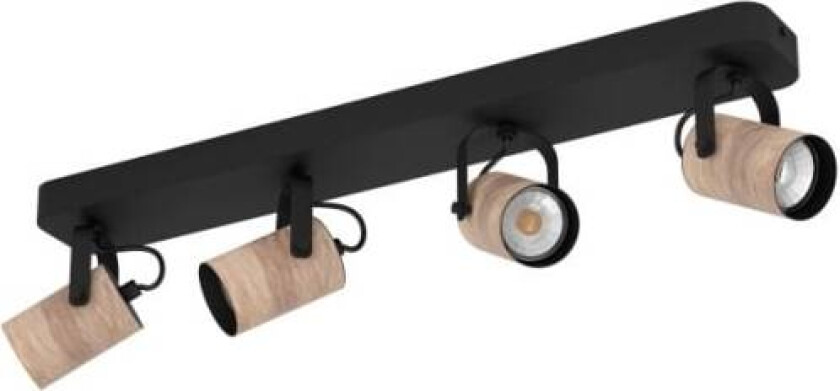 Cayuca, Overflateegnet, GU10, 4 ampuller, 220 - 240 V, Sort, Brun