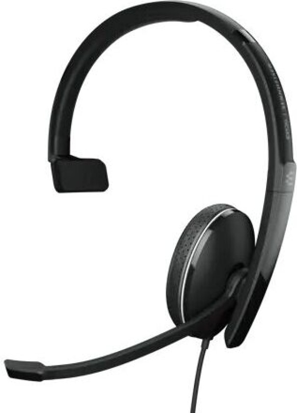 Epos Adapt 135t Ii Hodesett 3,5 Mm Jakk, Usb-a Microsoft Teams, Optimert For Uc Stereo Svart