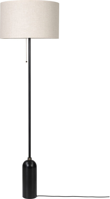 Gravity Floor Lamp Large Canvas / Blackened Steel
