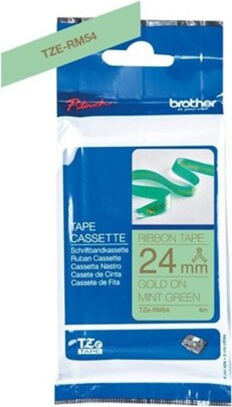 Tape Stoff 24mm Tze-rm54 Gull/mintgr�nn Satin