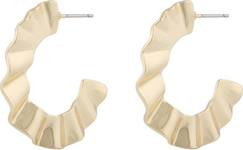 Snö Of Sweden Malibu Big Oval Earring Plain Gold