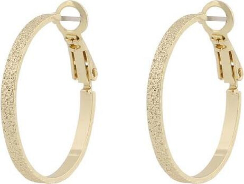 Snö Of Sweden Serena Ring Earring Plain Gold 25mm