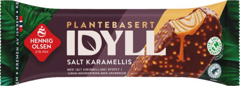 Saltkaramell Plantebasert Is 90ml Hennig-Olsen