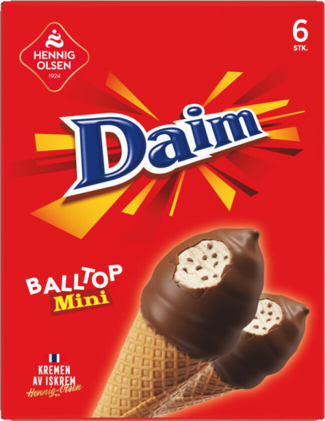 Daim Balltop Mini 6stk