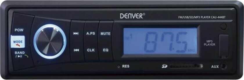 CAU-444BT - Car - digital receiver - in-dash unit - Single-DIN - Bilradio