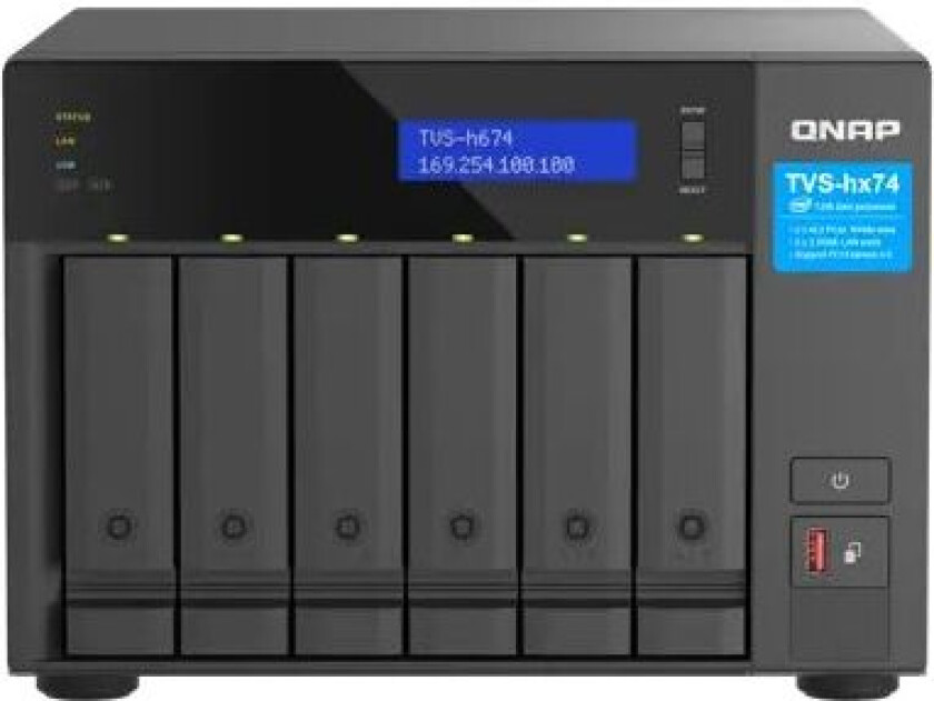 Qnap Tvs-h674-i5-32g 6-bay Desktop Nas Ci5-12400 32gb 0tb Nas-server