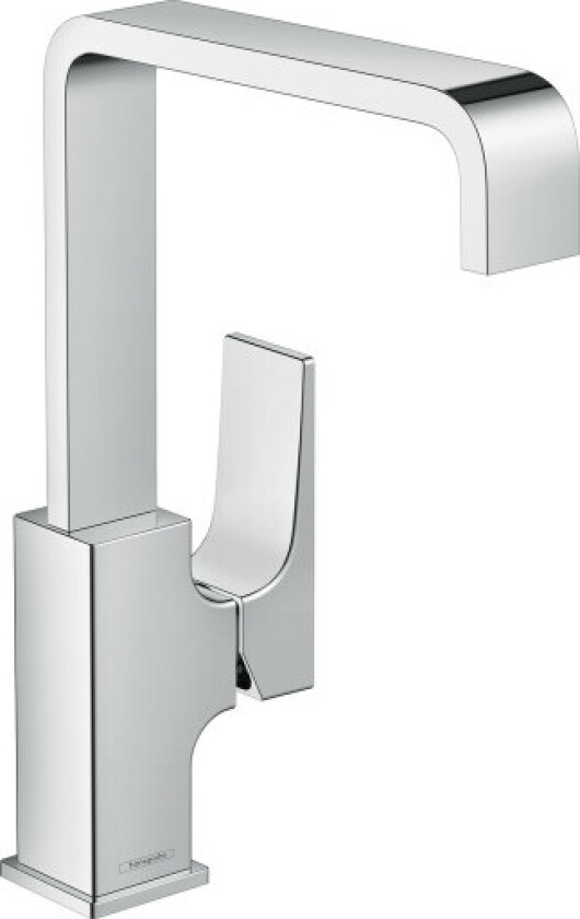HANSGROHE ettgrepskran 165mm tut 1 hull t/h m/push-open krom
