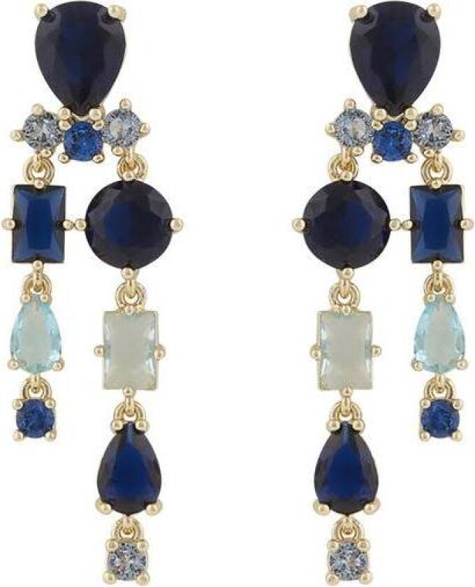 Snö Of Sweden Ellie Pendant Earring Gold/Mix Blue