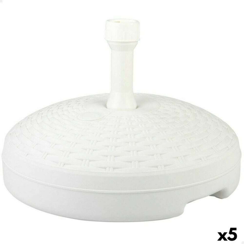 Parasollfot Aktiv Hvit plast 45 x 30 x 45 cm (antall 5)