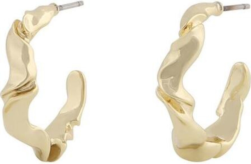 Snö Of Sweden Malibu Oval Earring Plain Gold
