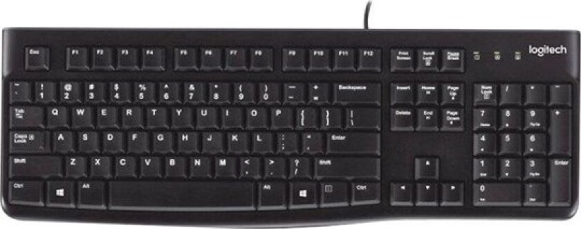 K120 Corded Keyboard - US - Tastatur - Amerikansk Engelsk - Svart