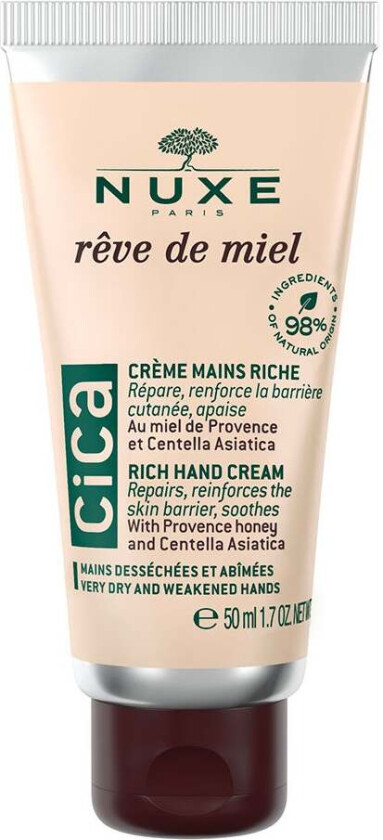 Nuxe Rêve de miel Cica Hand Cream, 50 ml Nuxe Håndkrem