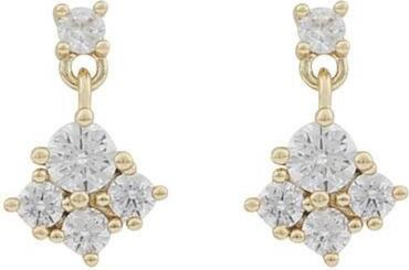 Snö Of Sweden Copenhagen Small Earring Gold/Clear