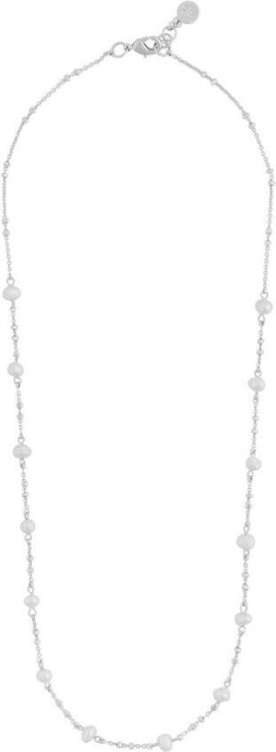 Snö Of Sweden Julie Small Chain Necklace Silver/White