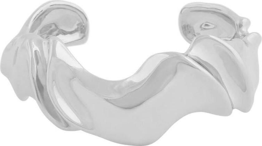 Snö Of Sweden Malibu Cuff Bracelet Plain Silver