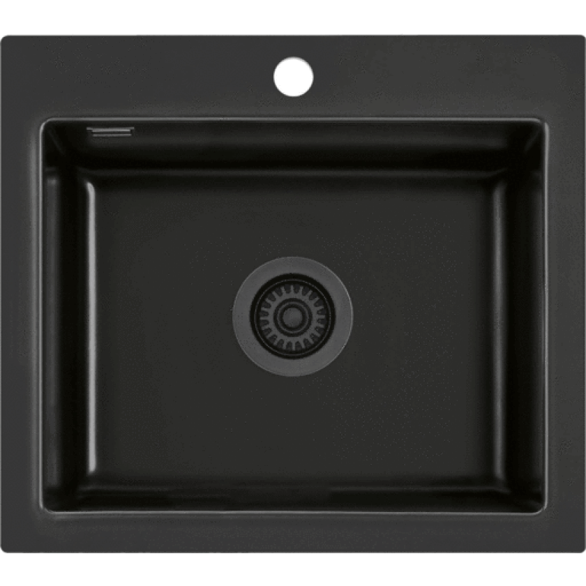 Mera 57 kjøkkenvask, 57,5x51 cm, sort