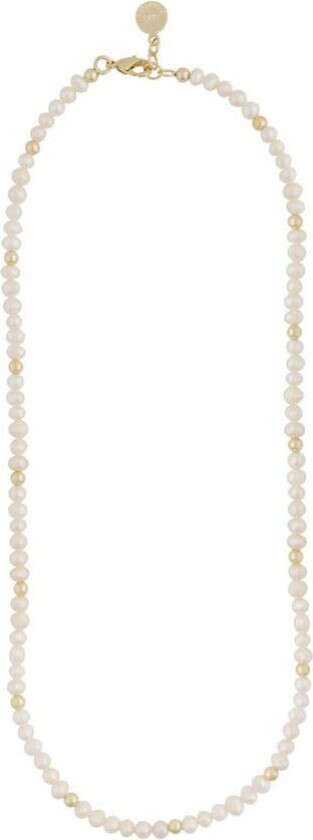 Snö Of Sweden Julie Pearl Necklace Gold/White