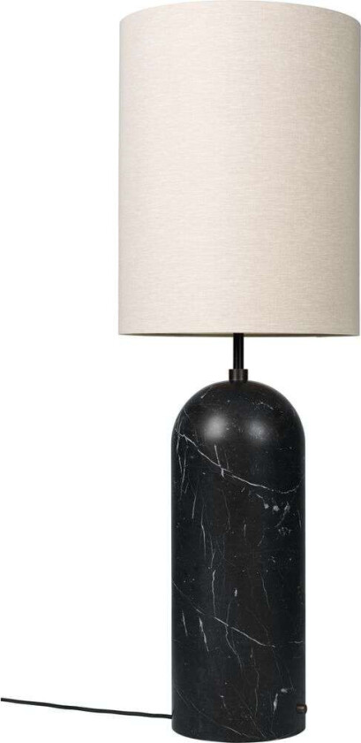 Gravity Floor Lamp XL High Canvas / Black Marble