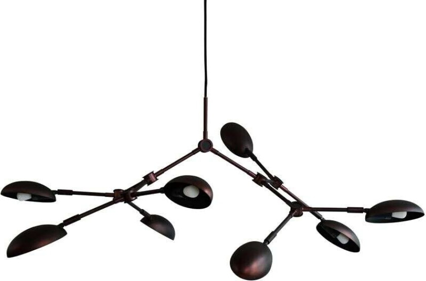 Drop Chandelier lysekrone mini Burned black