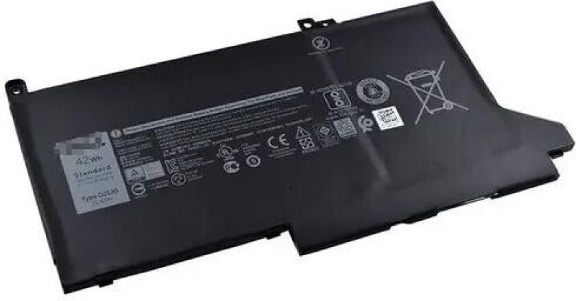 - Kit - batteri til bærbar PC - litiumion - 3-cellers - 42 Wh - for Latitude 7280, 7480