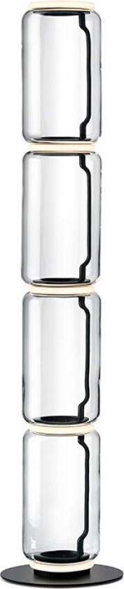 Bilde av Noctambule Floor - 4 Low Cylinders - Small Base - Black