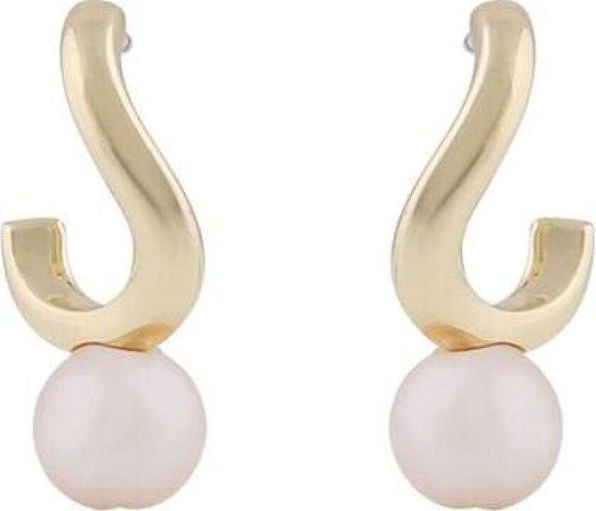 Snö Of Sweden Julie Small Earring Gold/White