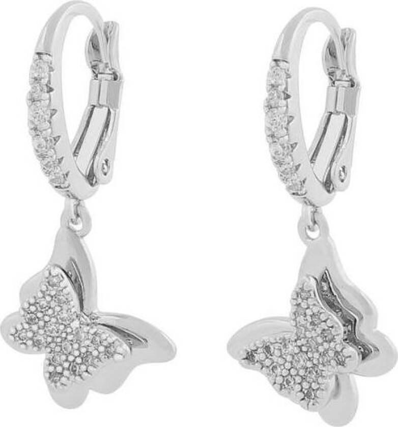 Snö Of Sweden Vega Pendant Earring Silver/Clear