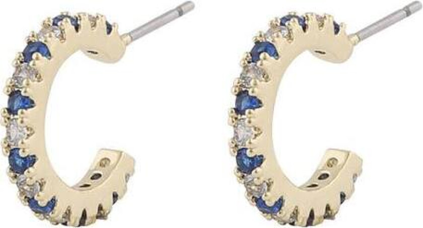 Snö Of Sweden Clarissa Small Oval Earring Gold/Mix Blue